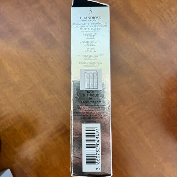 Lot of 2 Lancome Grandiose Smudgeproof Wide Fan Effect Black Mascara - Noir 01 - Picture 4 of 8